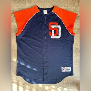 Vintage San Diego Padres Majestic Cutoff Jersey